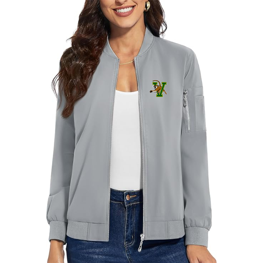 Women's  Vermont Catamounts Premium Bomber Jacket Outerwear